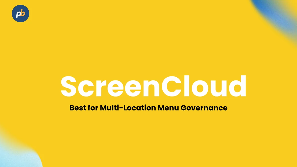 ScreenCloud: best for multi-location menu governance