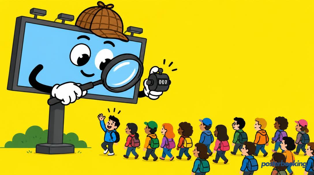 DOOH audience measurement funny illustration