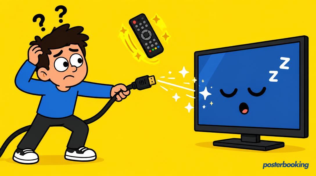 HDMI CEC digital signage funny illustration