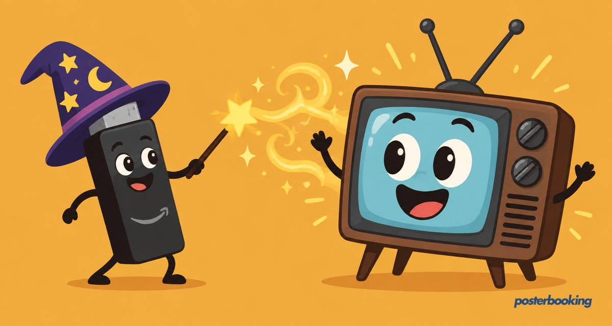 How to use Posterbooking on ANY screen using a fire stick
