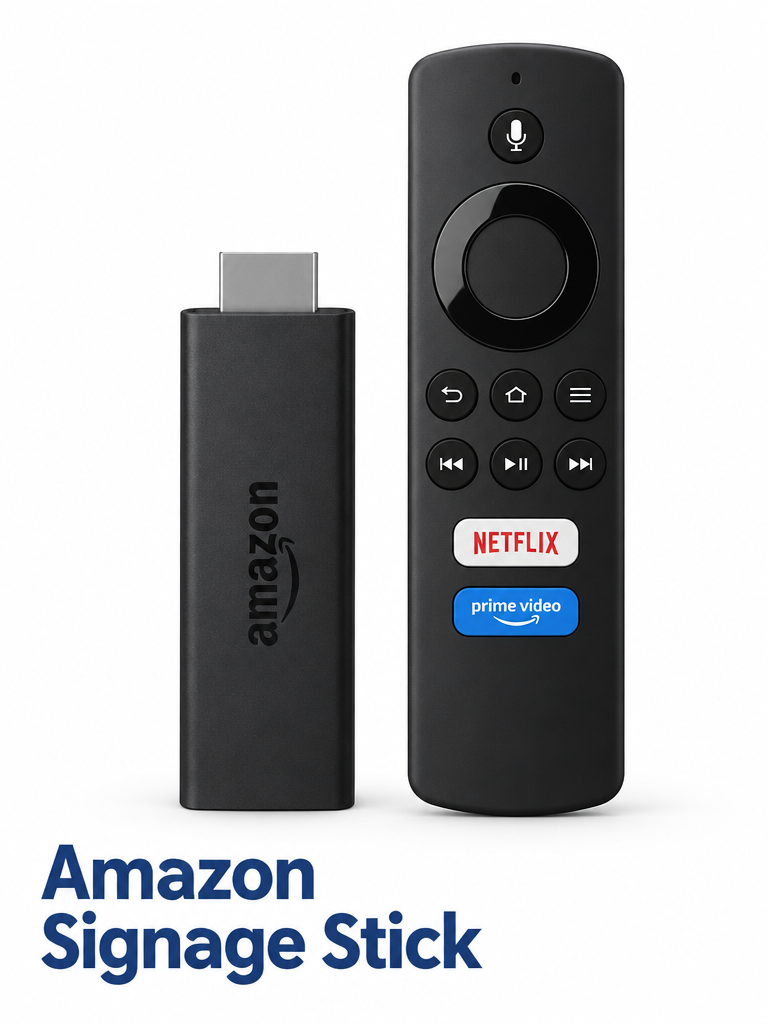 PosterBooking digital signage app for Amazon Signage Stick