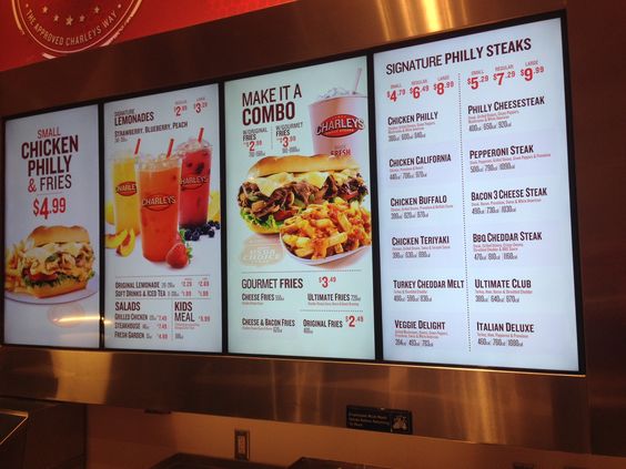 Tim Ritter multi-screen digital menus