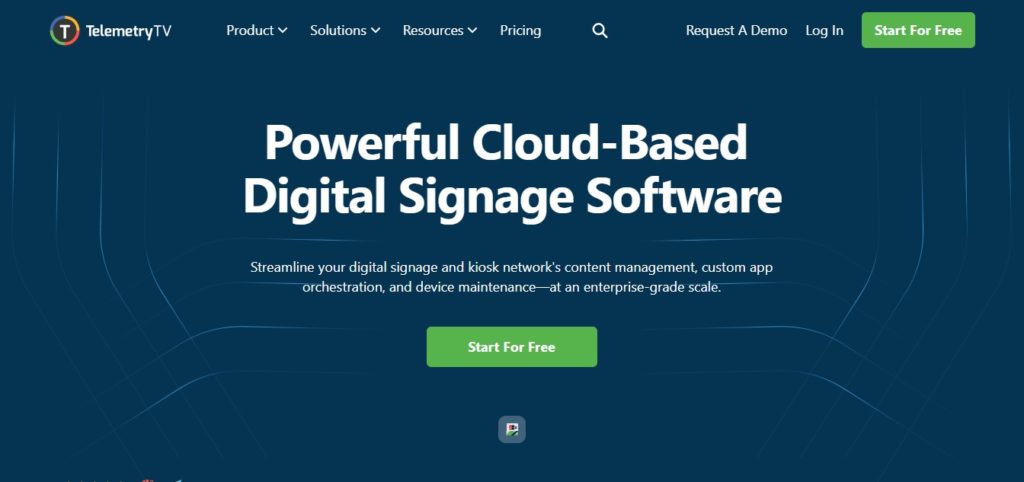 Telemetrytv free digital signage software