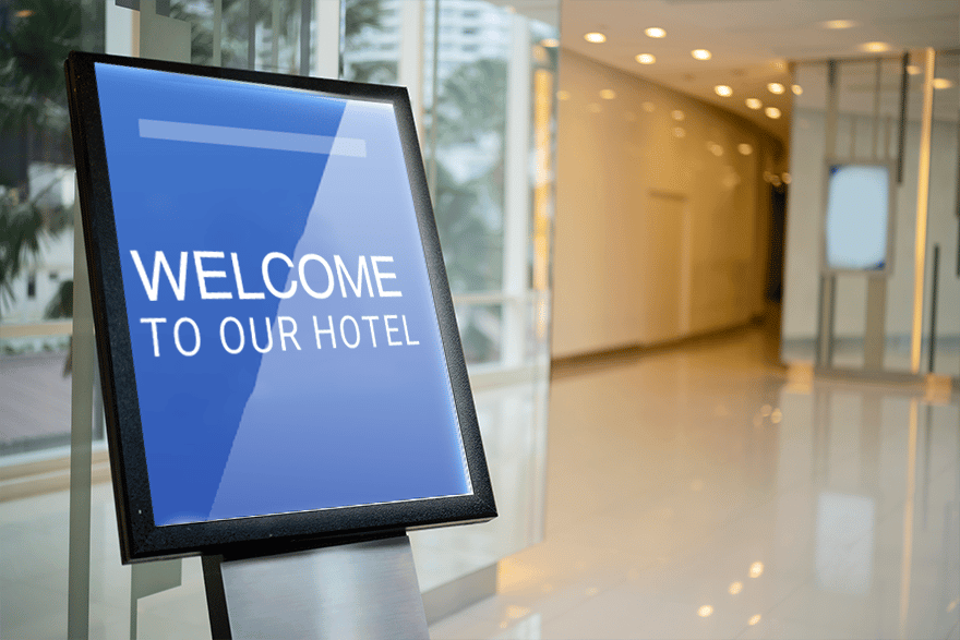 Signage for hotels