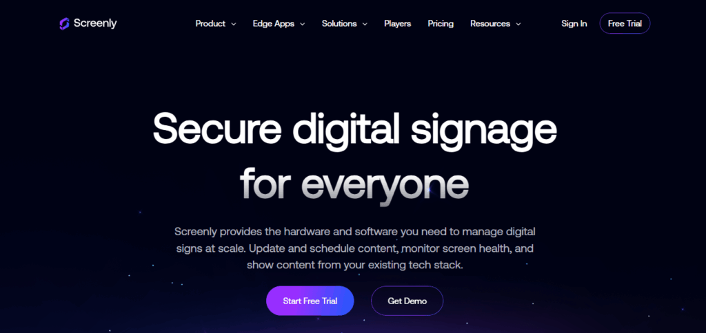 Screenly signage