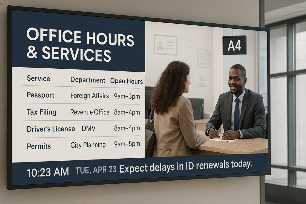 digital signage for government 4