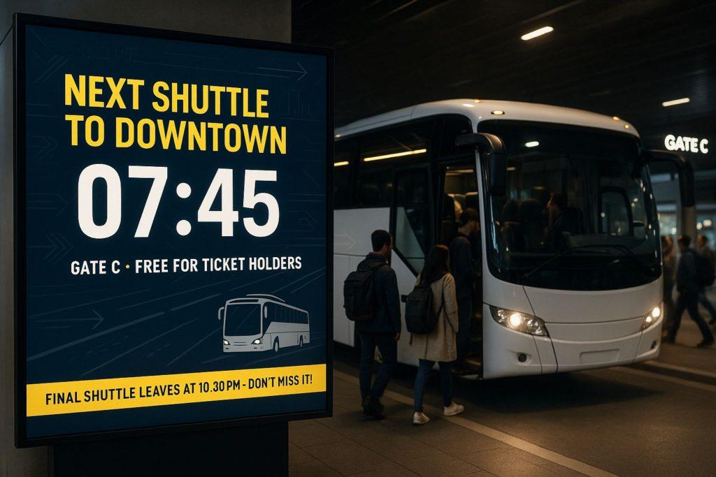 digital signage for transportation 10
