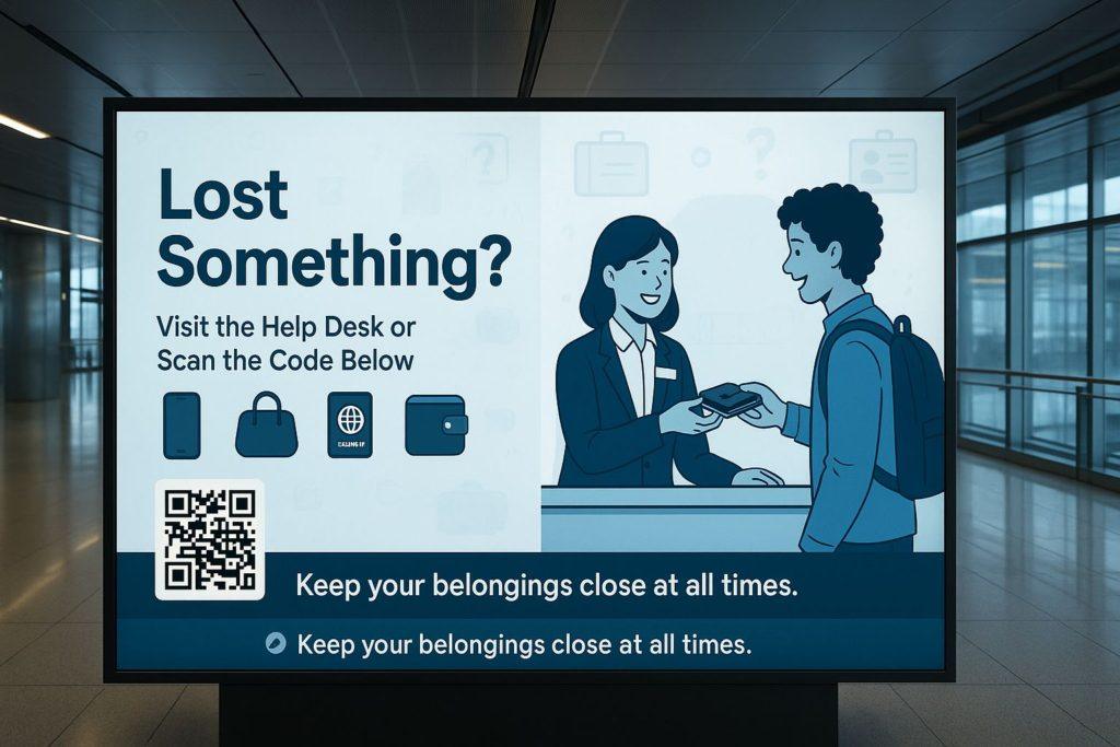 Digital signage for transportation