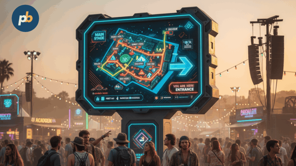 Digital sigage parks
