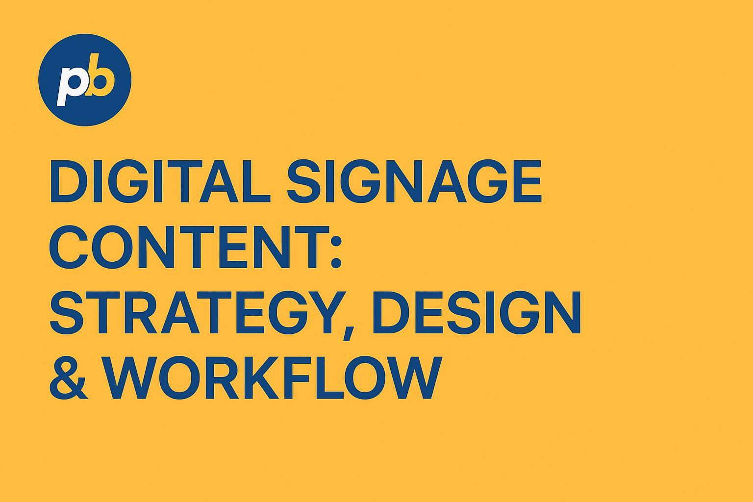 digital signage content