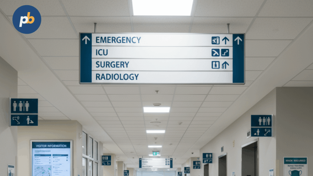 Digital signage hospital