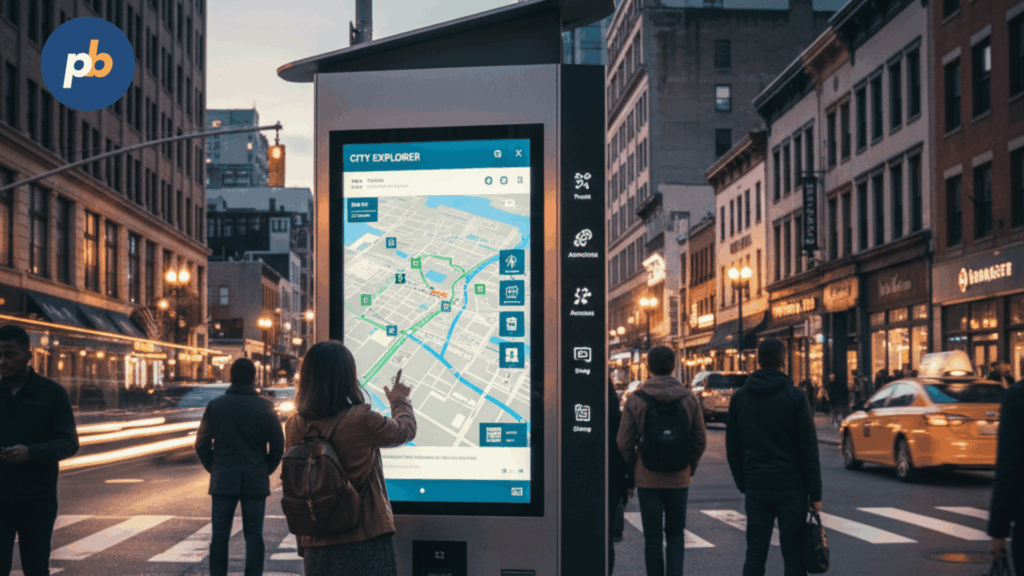 Digital signage navigation