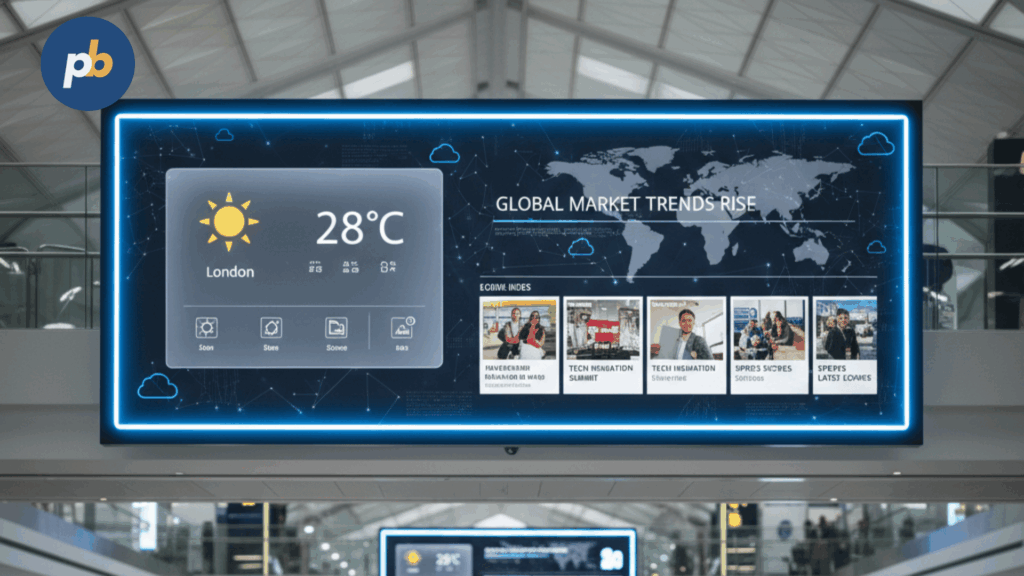 Digital signage weather