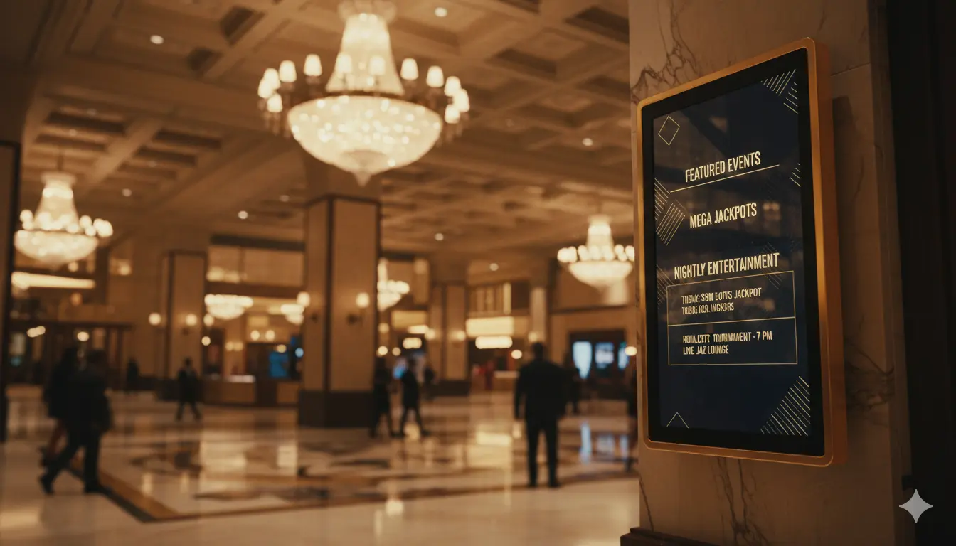 digital-signage-in-casino-day-hallway
