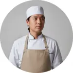 Male restaurant owner using digital signage