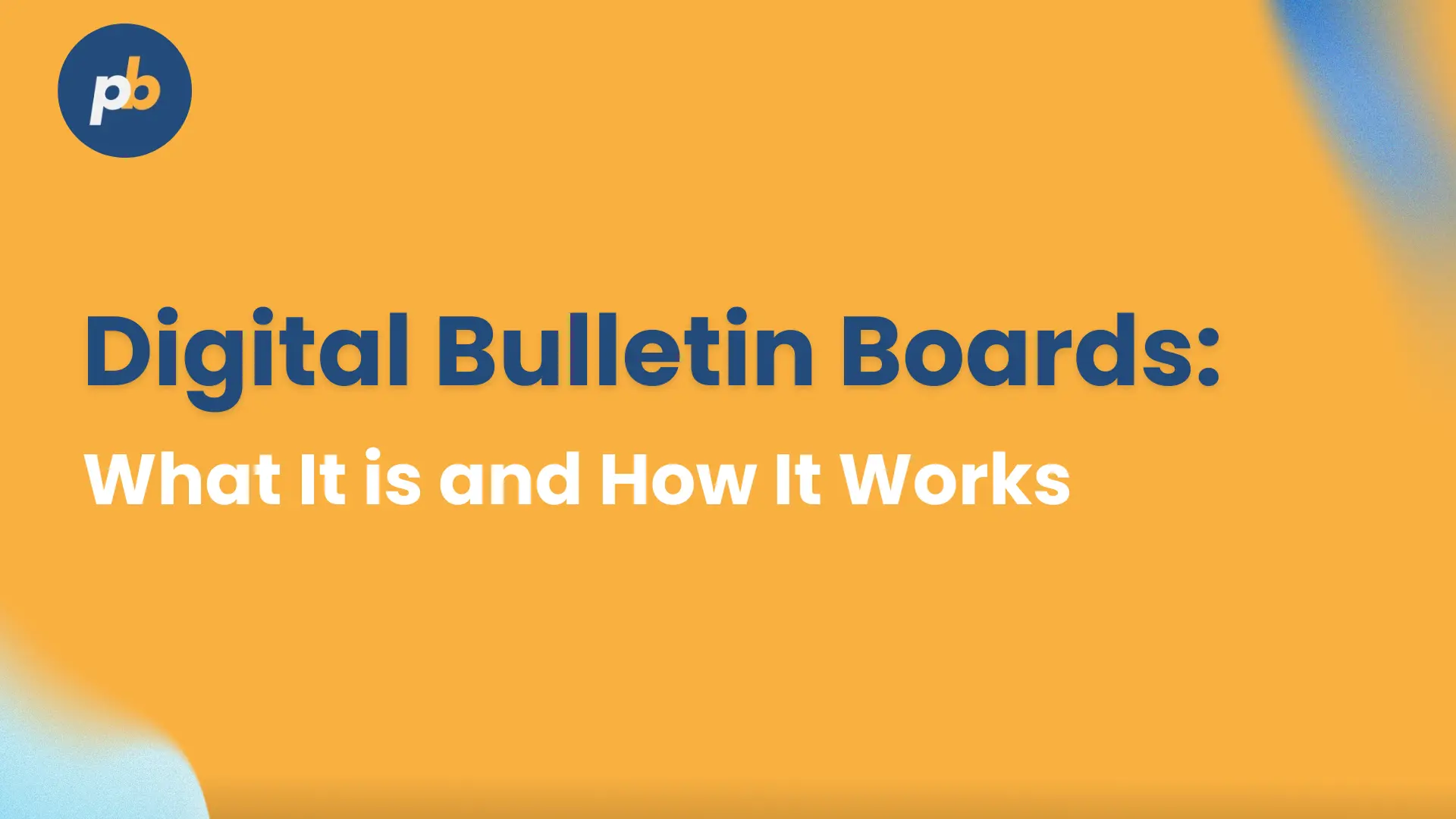 Digital bulletin board