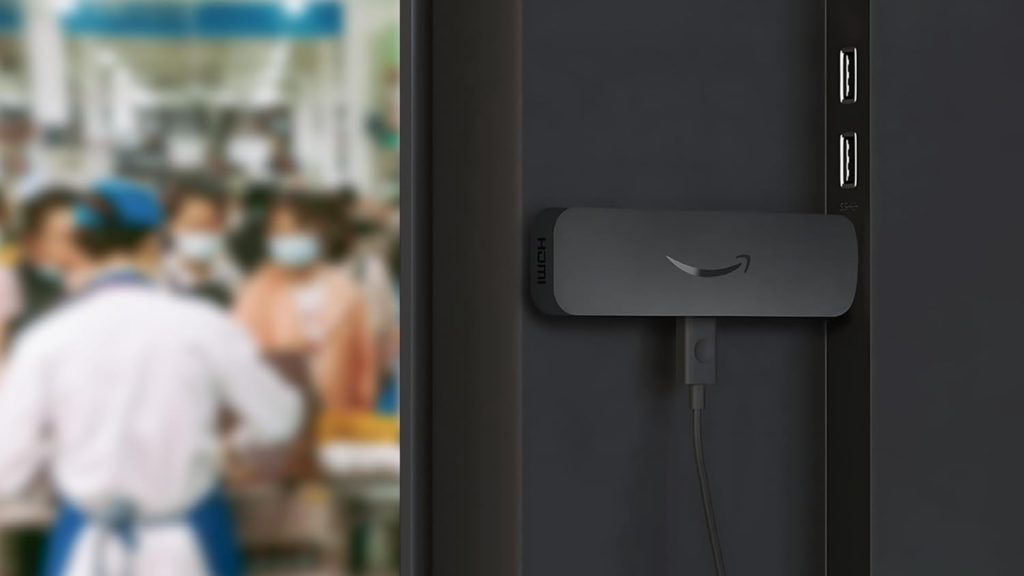 Amazon signage stick on tv