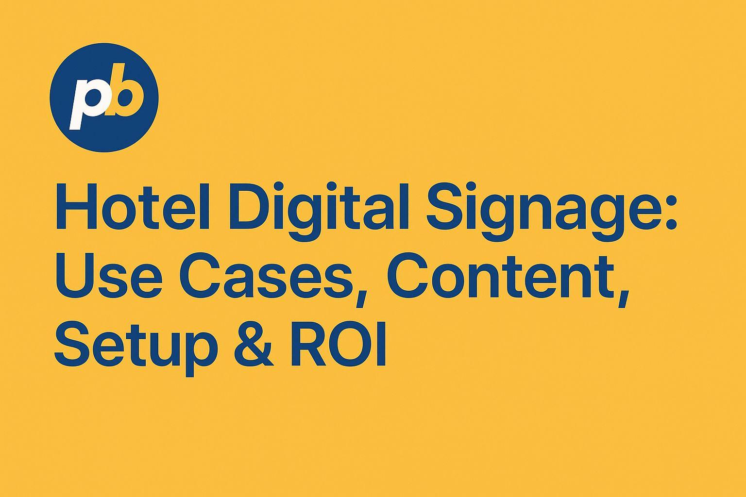 digital signage hotels 1